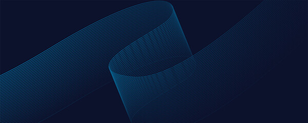 Abstract modern background featuring smooth flowing white wave lines on a vibrant orange backdrop.