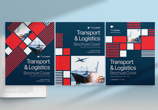 Brochure Cover Template for Reports & Documents with Bold, Vibrant & Colorful Corporate Styling