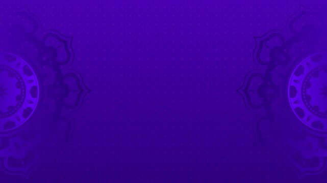 Cinematic Ramadan kareem animation with a royal purple backdrop