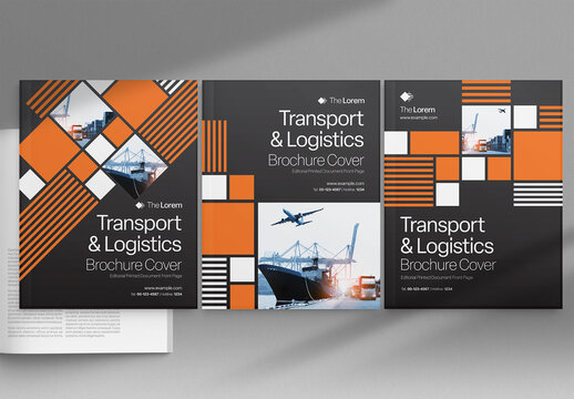 Brochure Cover Template for Reports & Documents with Bold, Vibrant & Colorful Corporate Styling