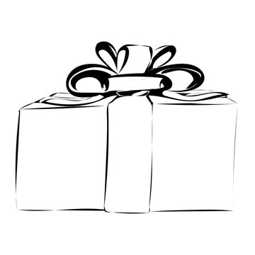 Geschenk mit Schleife