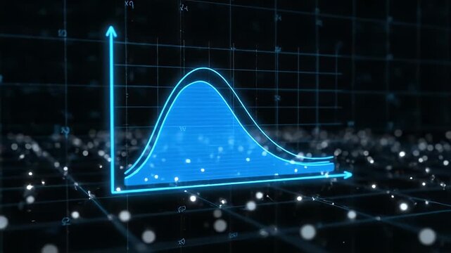 Professional Quantum Probability Graph HUD Visualizing Uncertainty Principle
