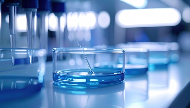 A precise photorealistic DSL image by FlyPro Firefly, featuring a sterile inoculation loop meticulously aligned within a petri dish, ready for microbial experimentation.