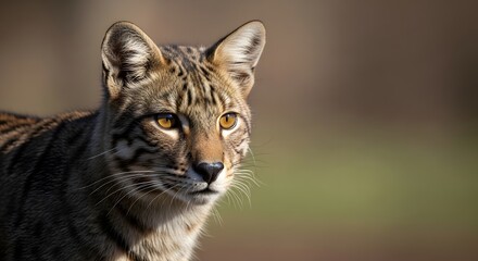 Obraz premium Majestic Wild Cat Looking Forward – Nature Wildlife