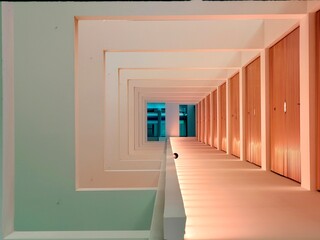 corridor, modern, 