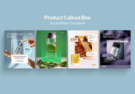 Ad Creative Template for Social Media Ads & Product Feature Highlight