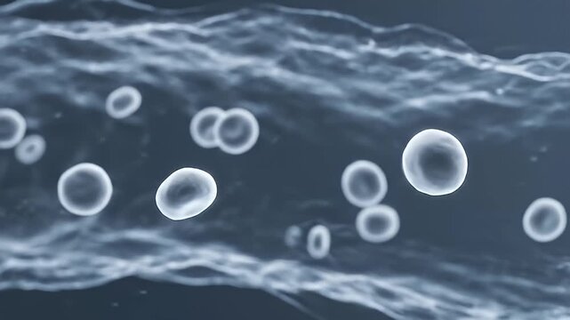 Ominous Cinematic Infection Pulse Spreading Dark Color Through Cytoplasm