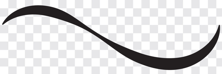 Hand drawn swoosh elements, and swoop underline typography tails shape in flat styles. Set of Swoosh vector. Set of ribbons. Design concept element collection. Vector illustration. © Soma