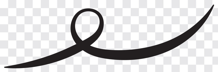 Hand drawn swoosh elements, and swoop underline typography tails shape in flat styles. Set of Swoosh vector. Set of ribbons. Design concept element collection. Vector illustration. © Soma