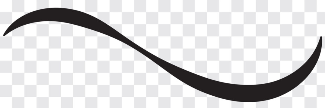 Hand drawn swoosh elements, and swoop underline typography tails shape in flat styles. Set of Swoosh vector. Set of ribbons. Design concept element collection. Vector illustration.