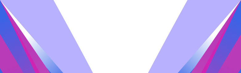 Obraz premium Abstract gradient background diagonal shapes in purple and blue colors with empty space in the middle