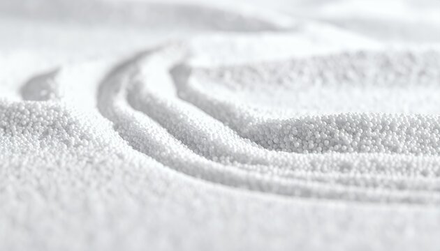 Abstract White Micro Beads Sand Waves Texture Background