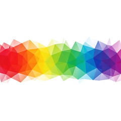 Abstract Rainbow Geometric Line Art Background, Vibrant Colors