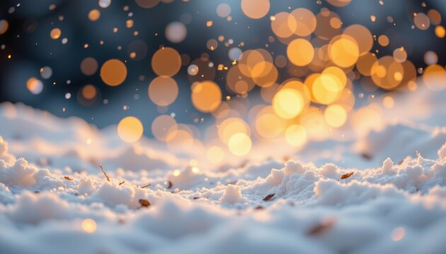 golden bokeh snowfall 79: sparkling amber holiday bokeh over soft ivory canvas, soft diffused glow, blurred background layers, elegant festive mood, perfect for mobile splash screen.