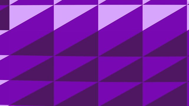 Geometric pattern of purple triangles in a repeating design on a white background with a modern aesthetic.