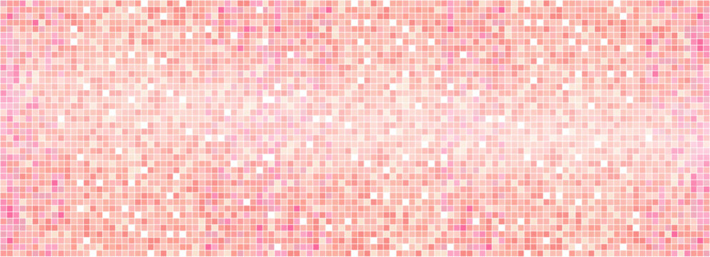 Disco pink sequin gold rose sparkle mosaic background. Retro glam disco ball shine and glitter texture bg. Shining halftone wallpaper, pop up sparkling glitter backdrop