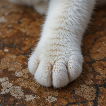 cat's paw. close