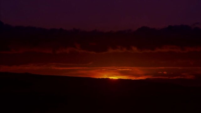 Sunrise timelapse over the mountains