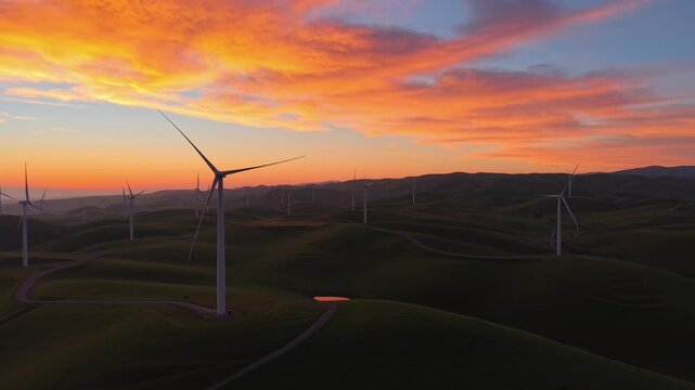 Sunrise at Windmills Mountain, Livermore, San Francisco East Bay