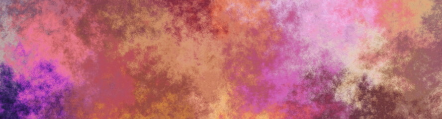 Obraz premium Abstract colorful grunge texture background with pink orange and purple tones, distressed painterly surface, soft vintage mottled pattern with warm vibrant colors