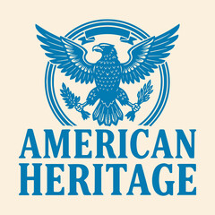 Obraz premium American Heritage Eagle Emblem