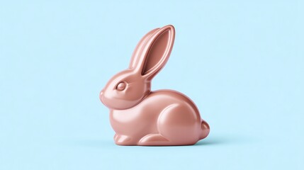 Obraz premium Easter social campaign visual, chocolate bunny iconography, animal protection message, professional stock illustration