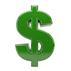 Obraz premium Green dollar symbol