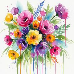 bouquet of colorful flowers