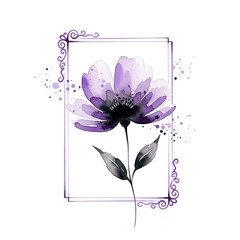 blank photo frame on pink background