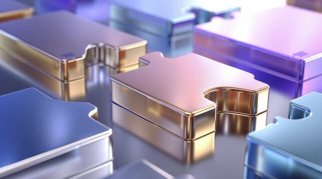 Puzzle of Unity: The interconnectedness of solutions with puzzle pieces merging harmoniously. Capturing the essence of teamwork and collaboration.