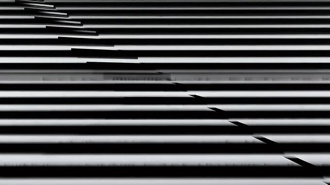 Abstract black stairs ascending in perspective view