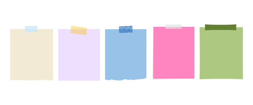 Sticky note reminder. Post it note paper. Yellow sheets for notes isolated with clipping path on background