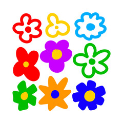 Flower graphic design vector illustration