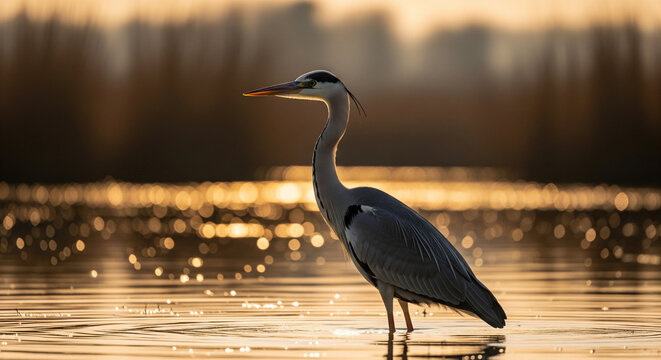 heron on the beach
