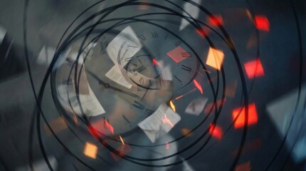 Abstract Illustration of Deadline Stress