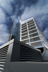 Contemporary office building exterior