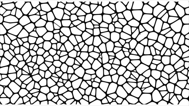  Abstract organic cell network pattern &ndash; digital art background featuring cellular structures, vector illustration.