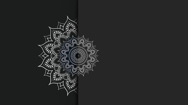 Luxury mandala background with golden arabesque pattern Arabic Islamic Background style. Luxury decorative mandala for print, poster, cover, brochure, flyer, banner video Isolated on Animation Video