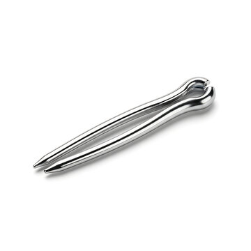 High-quality close-up of a gleaming metal cotter pin, essential for industrial design videos and educational content