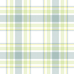 Soft pastel plaid pattern in light green, yellow, and gray tones. Clean and minimal checkered background for fabric and wallpaper design.