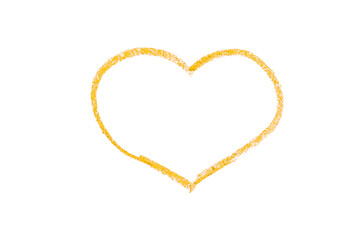 Fototapeta premium yellow pencil strokes isolated on transparent background