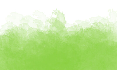 Green watercolor texture with transparent checkered pattern fading from top to bottom for background