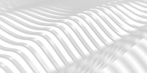 Obraz premium Abstract wave pattern design with curved lines for modern background art. 3d render
