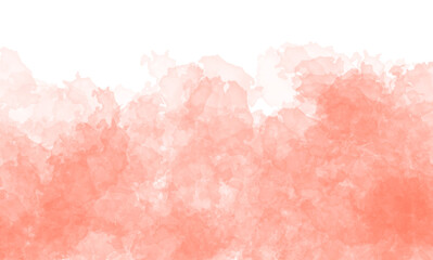 Warm terracotta coral watercolor wash texture with subtle organic cloud shapes for overlays