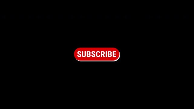 Clean Youtube Subscribe Button Animation Video. Clean Youtube Subscribe Button Animation Video . 4K video.