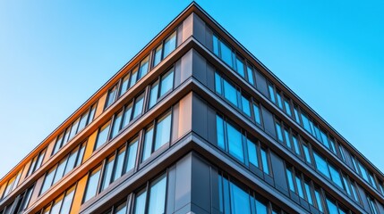 Modern Building Corner Architecture, Office, Daytime, City