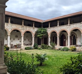 Fototapeta premium Medieval Monastery Cloister in Istria