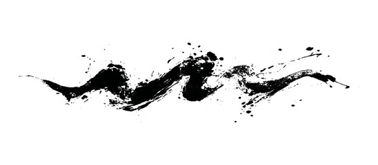 Obraz premium Vector grunge splatter brushstroke texture. distress marks vintage style paint element old background.