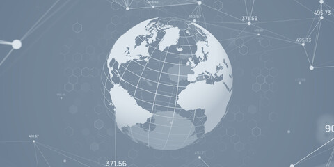 global, network, cyber, security, technology, data, international, system, AI, cloud, future, tech, internet, online, web, DX, digital, transformation, IT, background, material, business, high-tech, b © metamorworks