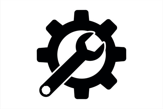 Wrench and Gear Icon